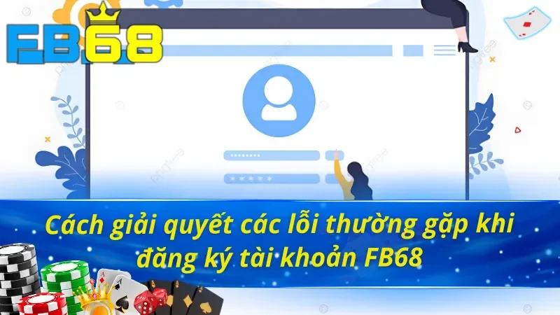 Các lỗi thường gặp trong cách đăng ký tài khoản FB68
