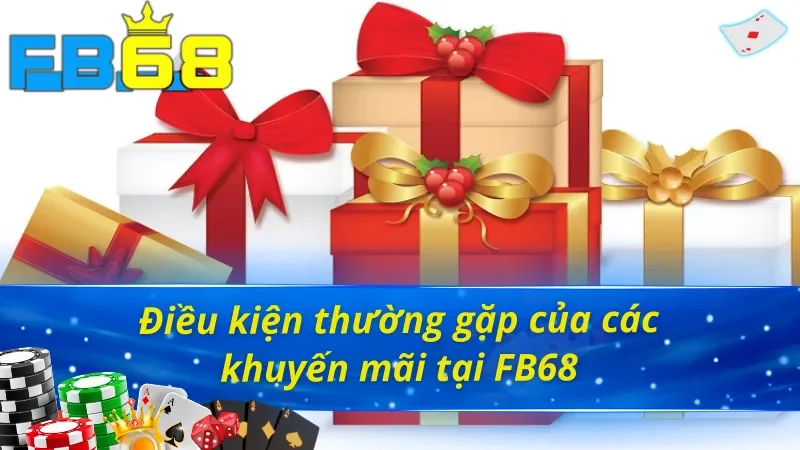 Điều kiện thường thấy của các khuyến mãi FB68